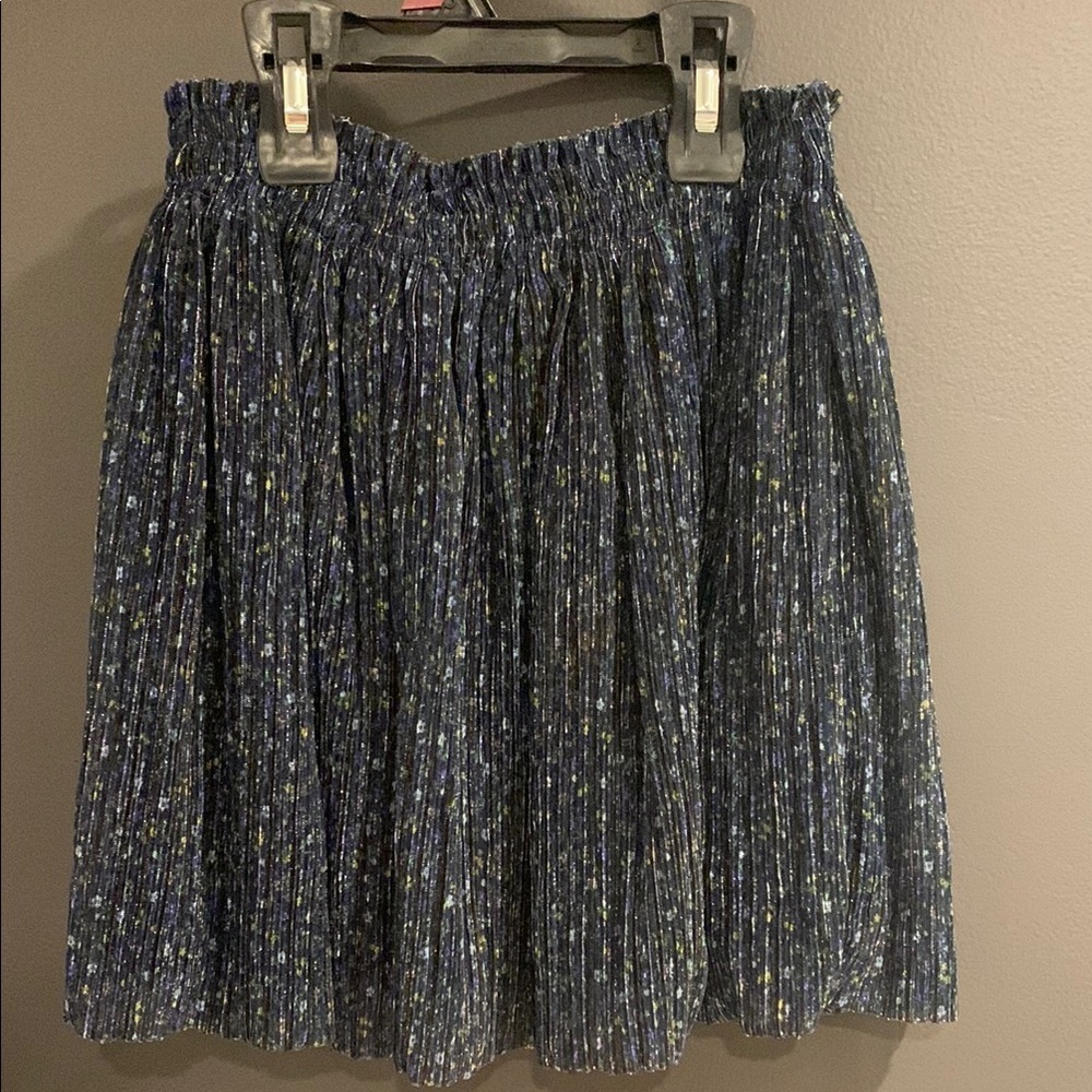 Zara Stylish Blue Pleated Skirt size 9
